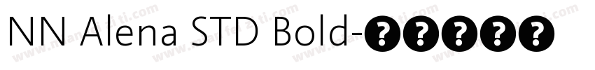 NN Alena STD Bold字体转换